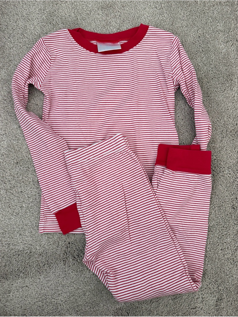 LAKE | Kids Red Stripe Long-Sleeve Pajama Set